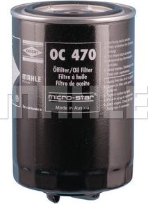 MAHLE OC 470 - Масляний фільтр autozip.com.ua