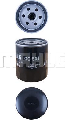 MAHLE OC 501 - Масляний фільтр autozip.com.ua