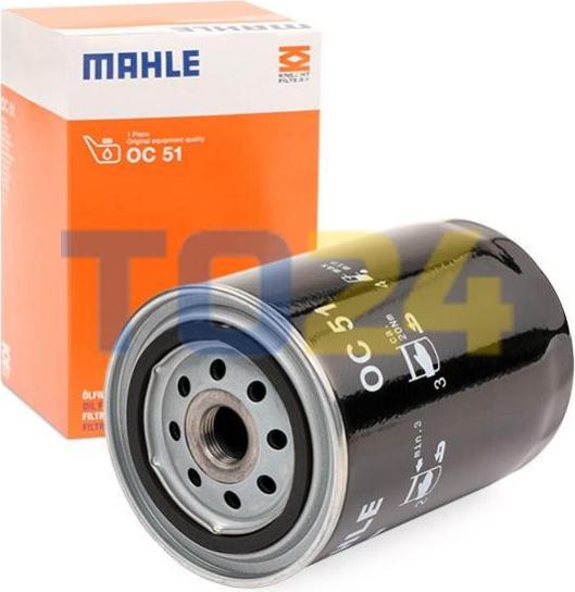 MAHLE OC 51 - Масляний фільтр autozip.com.ua
