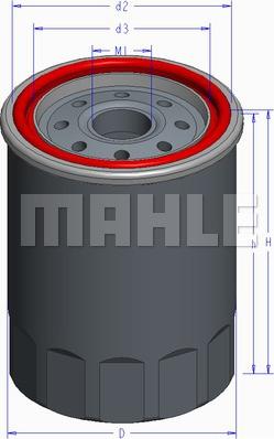 MAHLE OC 586 - Масляний фільтр autozip.com.ua