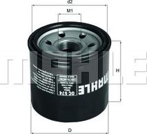 MAHLE OC 574 - Масляний фільтр autozip.com.ua