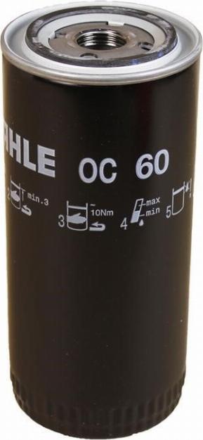 MAHLE OC 60 - Масляний фільтр autozip.com.ua
