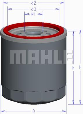 MAHLE OC 610 - Масляний фільтр autozip.com.ua