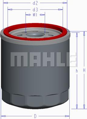 MAHLE OC 611 - Масляний фільтр autozip.com.ua