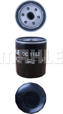 MAHLE OC 1182 - Масляний фільтр autozip.com.ua
