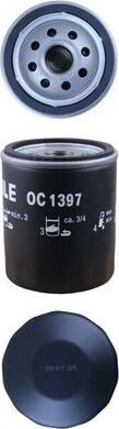MAHLE OC 1397 - Масляний фільтр autozip.com.ua