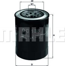 MAHLE OC 138 - Масляний фільтр autozip.com.ua