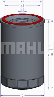 MAHLE OC 895 - Масляний фільтр autozip.com.ua