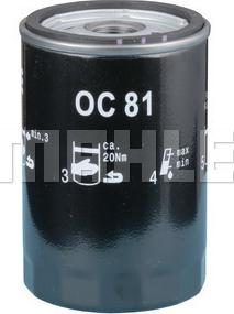 MAHLE OC 81 - Масляний фільтр autozip.com.ua