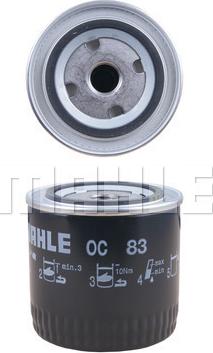 MAHLE OC 83 - Масляний фільтр autozip.com.ua