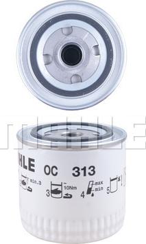 MAHLE OC 313 - Масляний фільтр autozip.com.ua