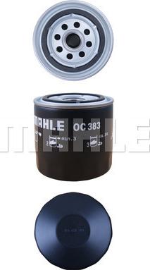 MAHLE OC 383 - Масляний фільтр autozip.com.ua