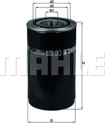 MAHLE OC 320 - Масляний фільтр autozip.com.ua