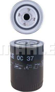 MAHLE OC 37 - Масляний фільтр autozip.com.ua