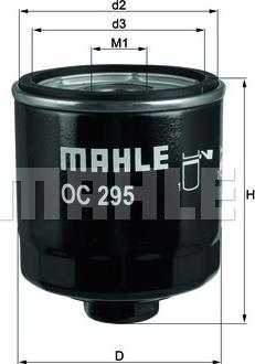 MAHLE OC 295 - Фільтр масляний autozip.com.ua