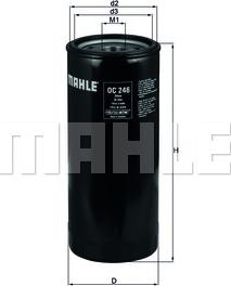 MAHLE OC 246 - Масляний фільтр autozip.com.ua