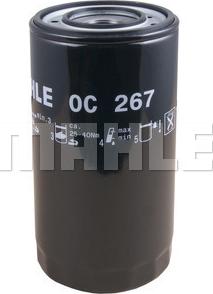 MAHLE OC 267 - Масляний фільтр autozip.com.ua