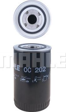 MAHLE OC 202 - Масляний фільтр autozip.com.ua