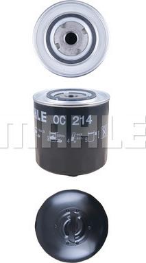 MAHLE OC 214 - Масляний фільтр autozip.com.ua