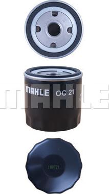 MAHLE OC 21 - Масляний фільтр autozip.com.ua