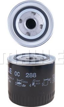 MAHLE OC 288 - Масляний фільтр autozip.com.ua
