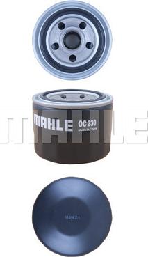 MAHLE OC 230 - Масляний фільтр autozip.com.ua