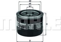 MAHLE OC 230 - Масляний фільтр autozip.com.ua