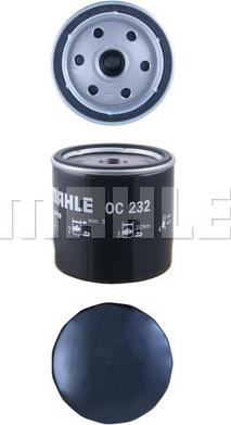 MAHLE OC 232 - Масляний фільтр autozip.com.ua