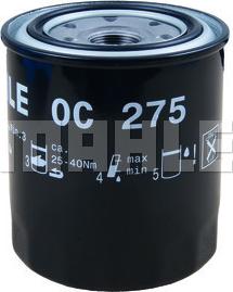 MAHLE OC 275 - Масляний фільтр autozip.com.ua