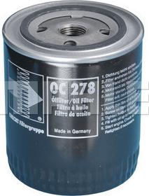 MAHLE OC 278 - Масляний фільтр autozip.com.ua