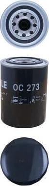 MAHLE OC 273 - Масляний фільтр autozip.com.ua