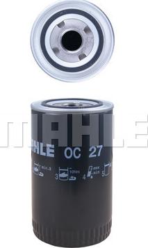 MAHLE OC 27 - Масляний фільтр autozip.com.ua
