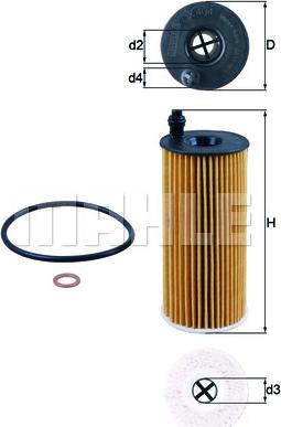 MAHLE OX 404D - Масляний фільтр autozip.com.ua