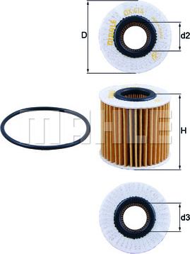 MAHLE OX 414D2 - Масляний фільтр autozip.com.ua