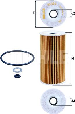 MAHLE OX 424D - Масляний фільтр autozip.com.ua