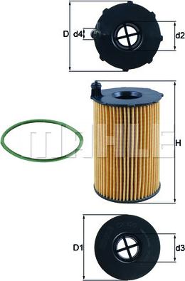 MAHLE OX 420D - Масляний фільтр autozip.com.ua