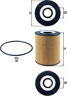 MAHLE OX 146D - Масляний фільтр autozip.com.ua