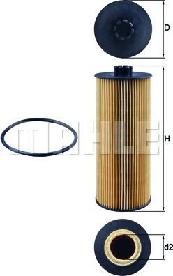 MAHLE OX 155D - Масляний фільтр autozip.com.ua