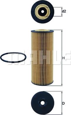 MAHLE OX 1162D - Масляний фільтр autozip.com.ua