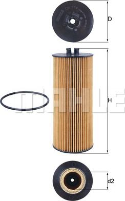 MAHLE OX 174D - Масляний фільтр autozip.com.ua