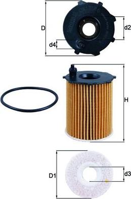 MAHLE OX 171/16D - Масляний фільтр autozip.com.ua