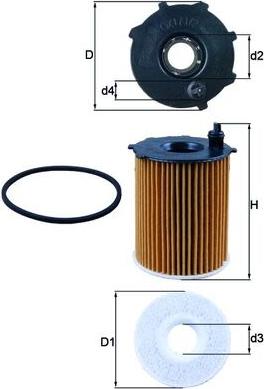 MAHLE OX 171/2D - Масляний фільтр autozip.com.ua