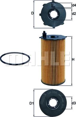 MAHLE OX 354D - Масляний фільтр autozip.com.ua