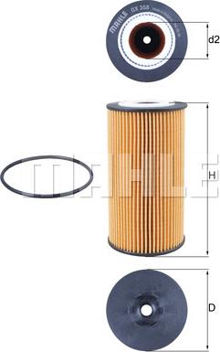 MAHLE OX 358D - Масляний фільтр autozip.com.ua
