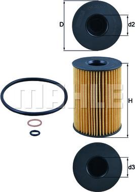 MAHLE OX 353/7D - Масляний фільтр autozip.com.ua