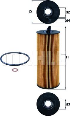 MAHLE OX 361/4D - Масляний фільтр autozip.com.ua