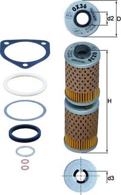 MAHLE OX 36D - Масляний фільтр autozip.com.ua