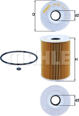 MAHLE OX 380D - Масляний фільтр autozip.com.ua