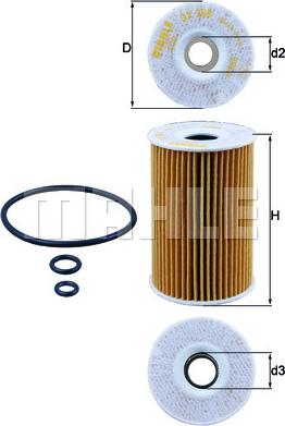 MAHLE OX 388D - Масляний фільтр autozip.com.ua