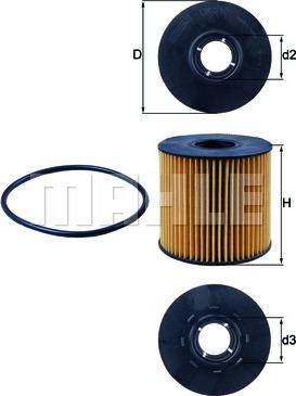 MAHLE OX 210D - Масляний фільтр autozip.com.ua